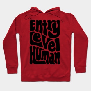 Entry Level Human Word Art Hoodie